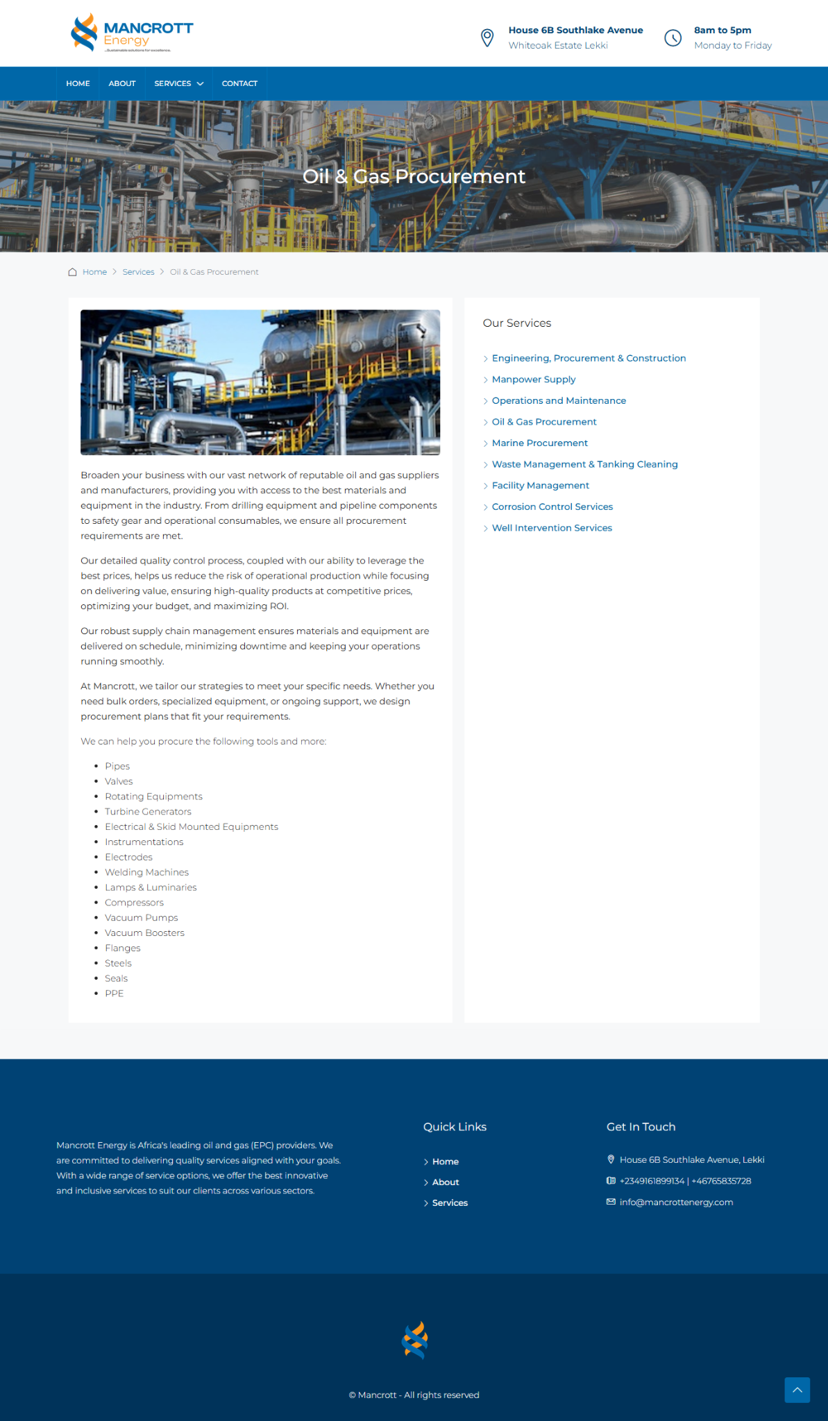 Industrial supply chain